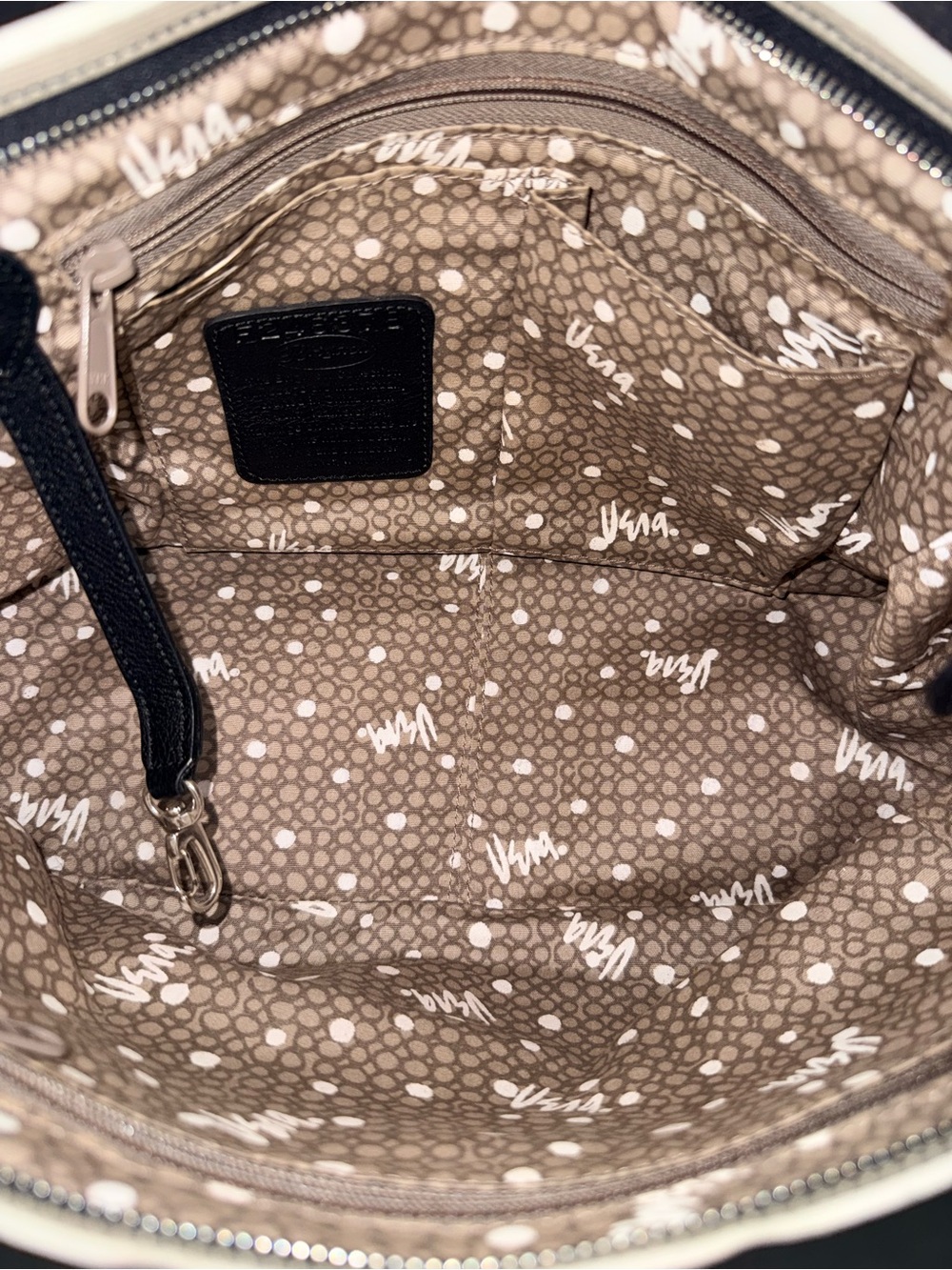 Brighton and Vera Neumann Retired collab Pink and Black Patterned Tote - Picture 5 of 5